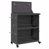 Työkalukärry Musta 65 X 35 X 111 Cm Kylmävalssattu Teräs